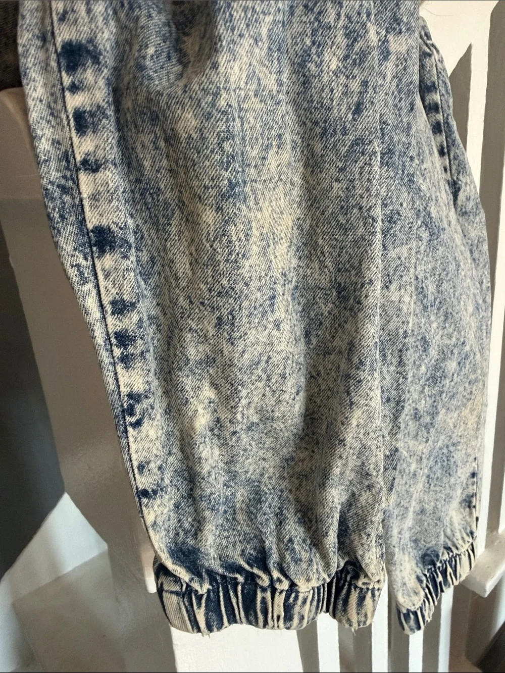 Vintage Little Levi's Acid Wash Denim Jumpsuit with Pocket Patch